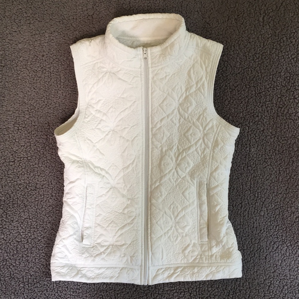 White Furry-Lined Vest